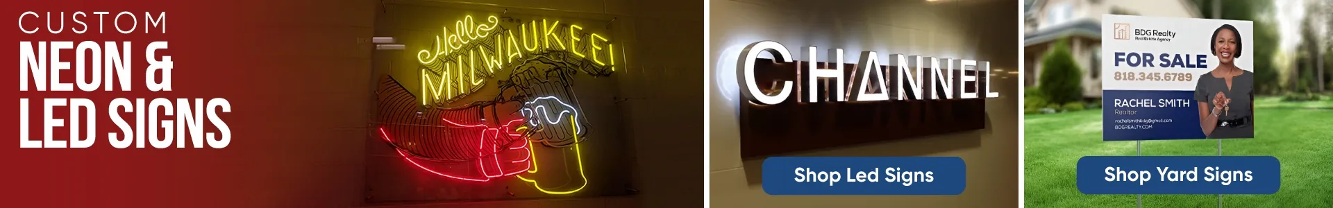 CustomShotGlassNow.com Signs