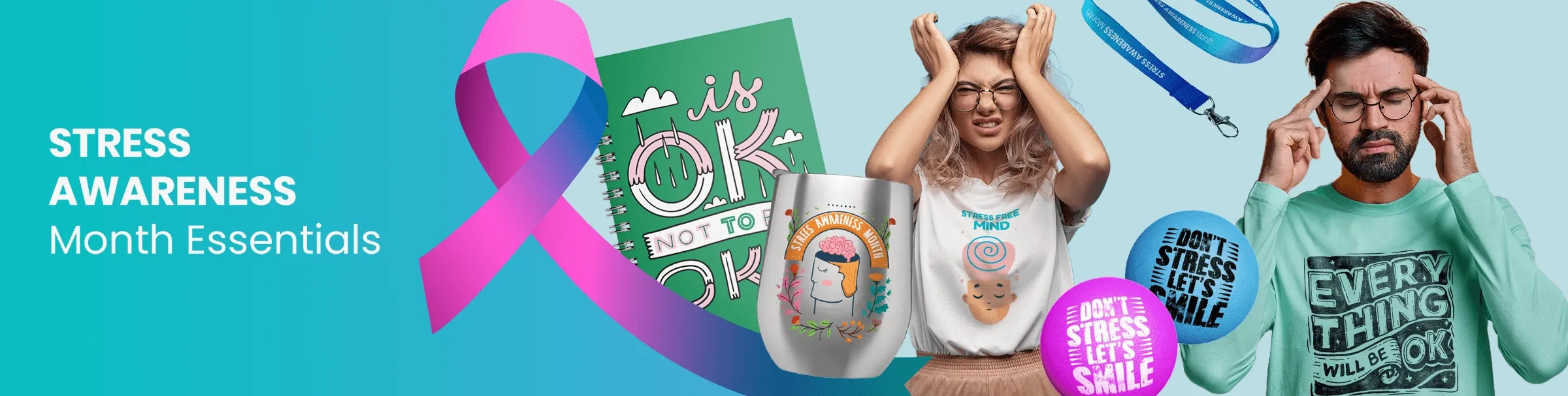 CustomShotGlassNow.com Stress Awareness Month