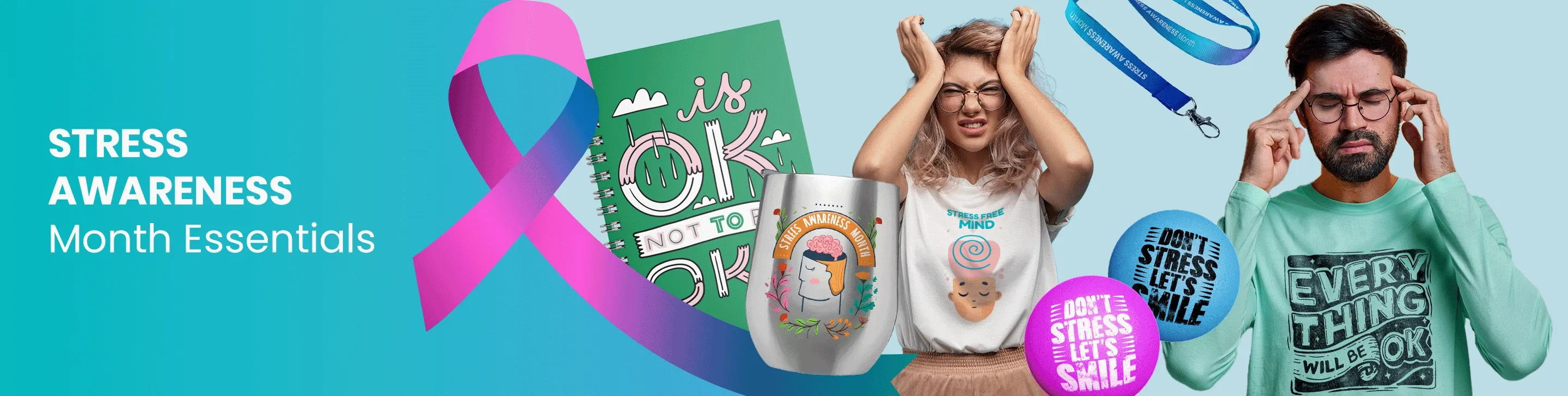 CustomShotGlassNow.com Stress Awareness Month