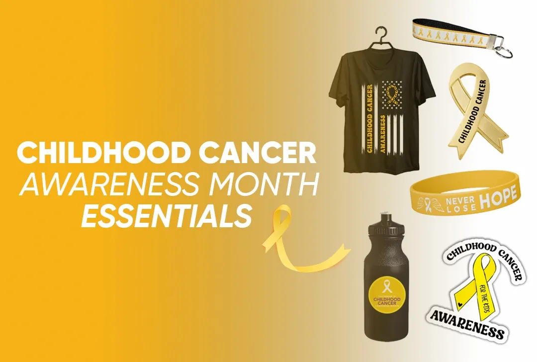 CustomShotGlassNow.com Childhood Cancer Awareness Month