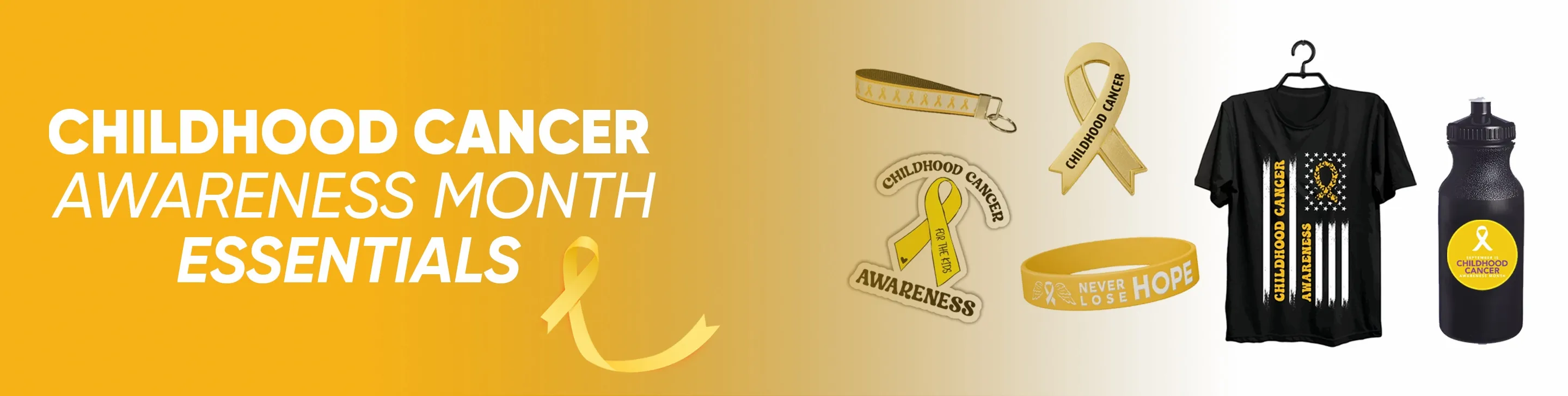 CustomShotGlassNow.com Childhood Cancer Awareness Month