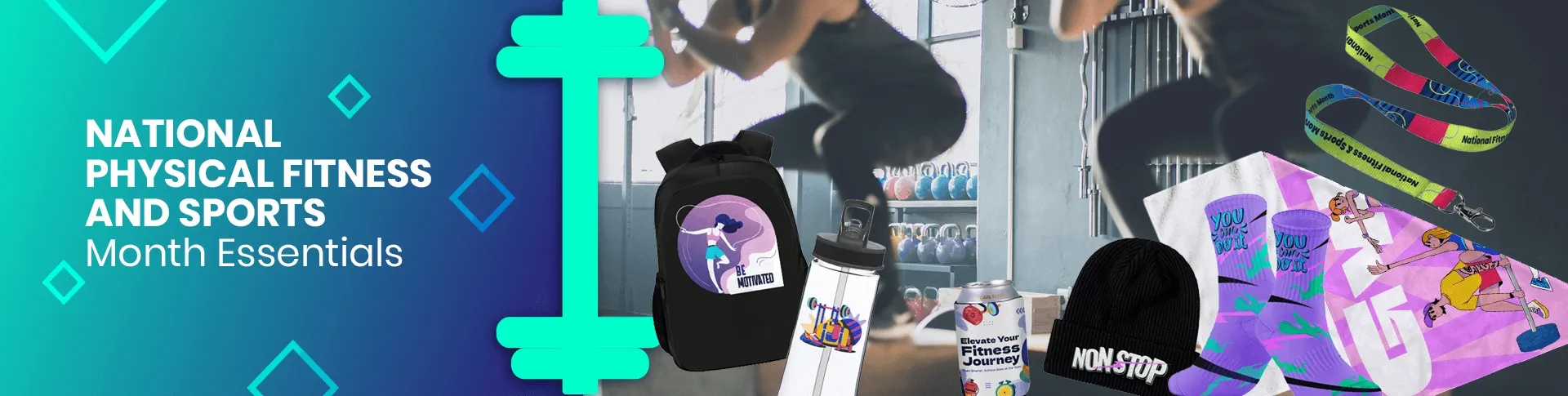 CustomShotGlassNow.com National Physical Fitness and Sports Month