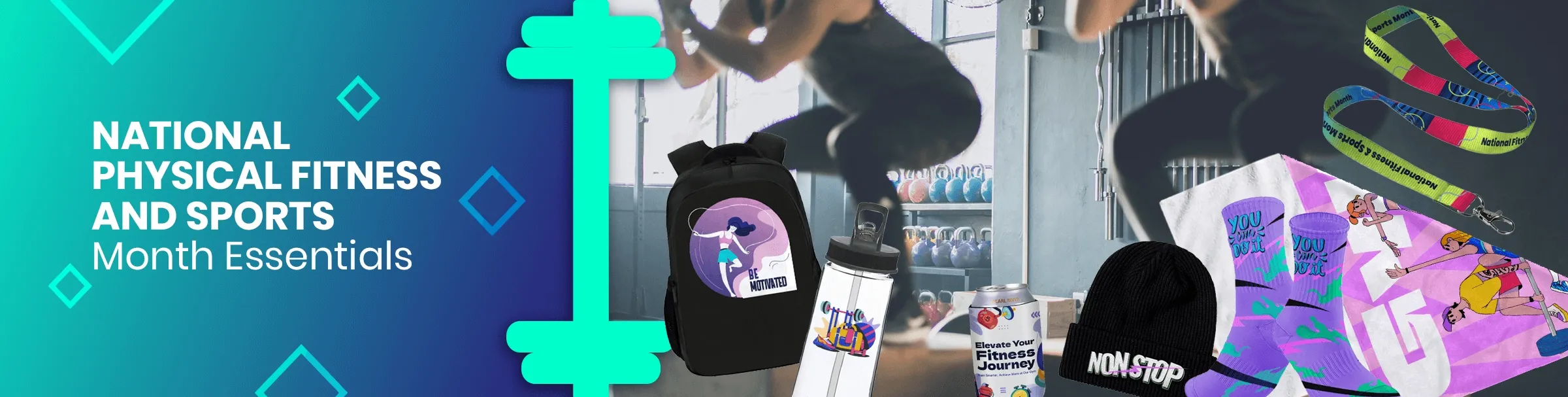 CustomShotGlassNow.com National Physical Fitness and Sports Month