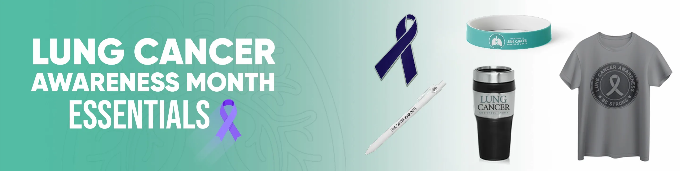 CustomShotGlassNow.com Customize Your Lung Cancer Awareness Month