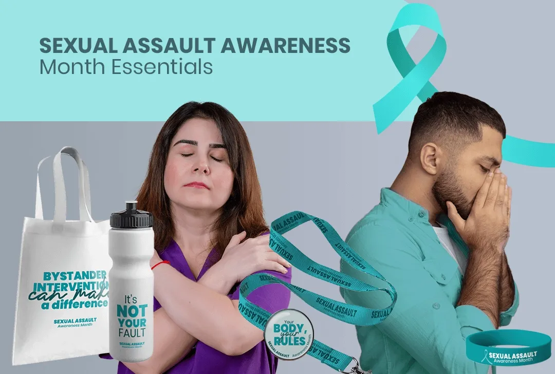 CustomShotGlassNow.com Sexual Assault Awareness Month