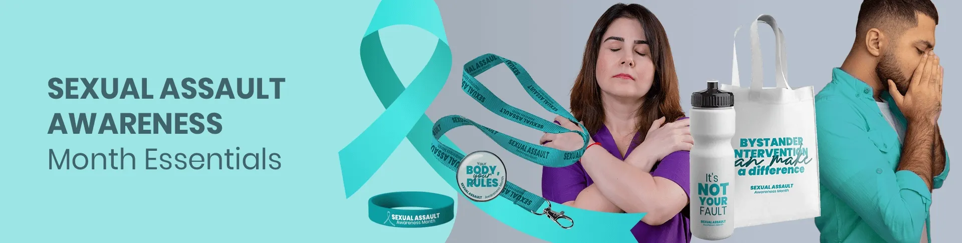 CustomShotGlassNow.com Sexual Assault Awareness Month