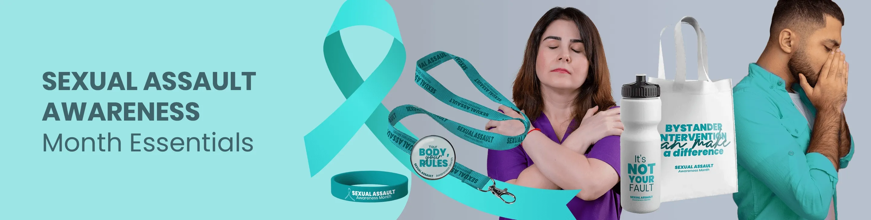 CustomShotGlassNow.com Sexual Assault Awareness Month