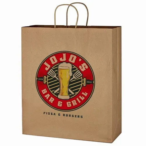 Kraft Paper Tote Bags - Custom Shot Glass Now