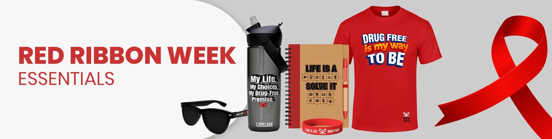 CustomShotGlassNow.com Red Ribbon Week