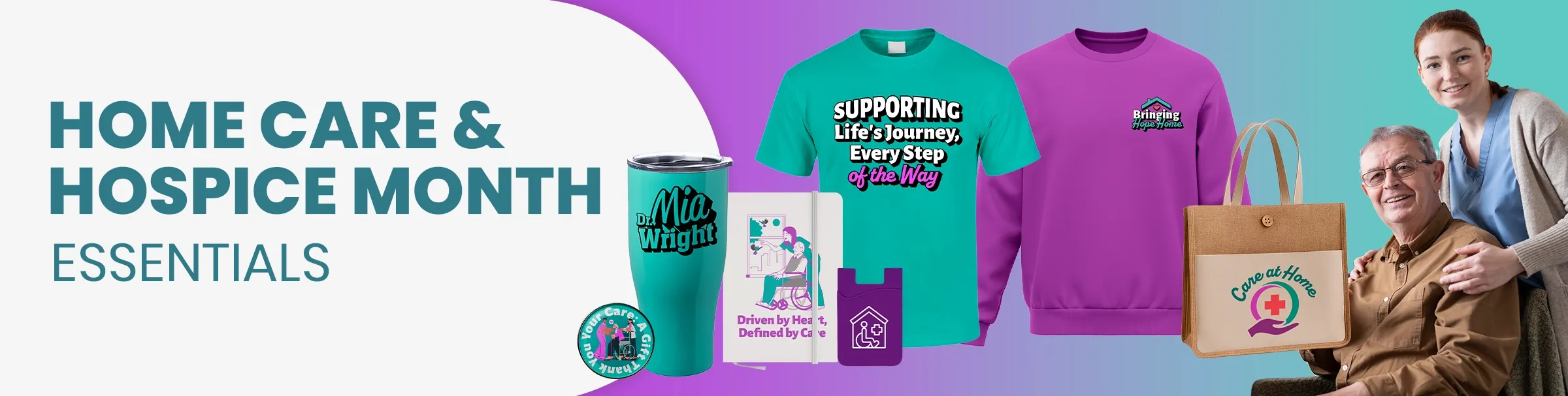 CustomShotGlassNow.com Home Care & Hospice Month