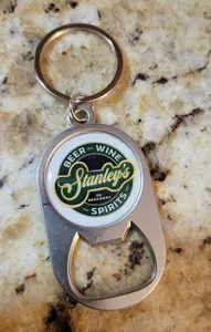 CustomShotGlassNow.com - Multi-use Alloy Bottle Opener Keychain