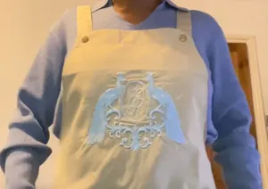 CustomShotGlassNow.com - Apron with Happy Bear Patch