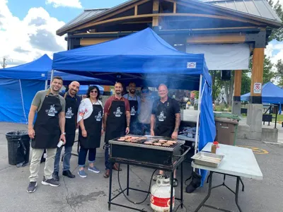 Hello here are some photos from our BBQ event We had a success people really liked itFather Martin