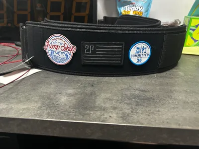 Woven Patches - We used the patch on a Velcro weightlifting belt