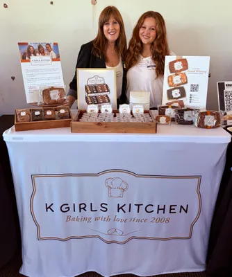 Custom Rectangle Table Covers - Loved the gorgeous tablecloth Looks great and quick turnaround time for our baking tradeshow Perfect for a tight squeeze space