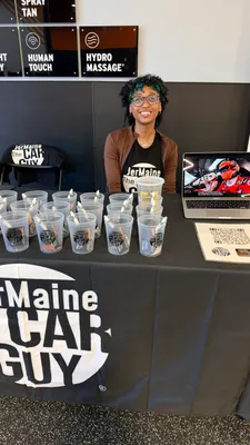 Custom Rectangle Table Covers - Promotional event for JerMaine The Car Guy
