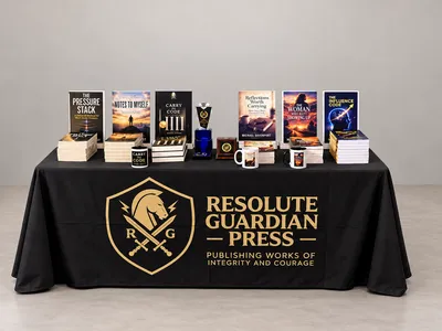 Custom Rectangle Table Covers - A part of the RGP display for next weeks regional tactical officers association conference I am the keynote speaker Those are our six Best Seller books