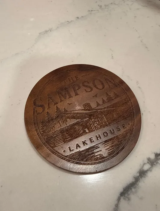 CustomShotGlassNow.com - Custom Handmade Walnut Coaster