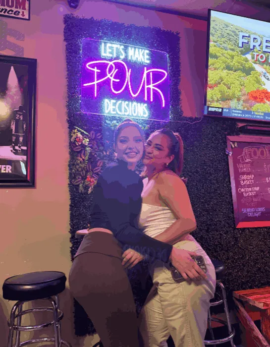 CustomShotGlassNow.com - Let's Make Pour Decisions Neon Signs