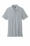 Unisex Midweight Double Pique Polo Ring Spun Sport Grey