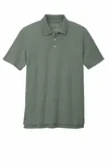 Port Authority C-FREE Cotton Blend Pique Polo K867 Dark Green Heather