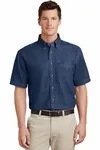 Port & Company - Short Sleeve Value Denim Shirt. SP11 INK BLUE