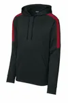 Sport-Tek Sport-Wick Fleece United Pullover Hoodie ST255 Black/ Deep Red