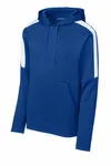 Sport-Tek Sport-Wick Fleece United Pullover Hoodie ST255 True Royal/ White