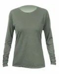 Women's Breeze Tech Long Sleeve T-Shirt Dark Olive Heathered