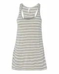 Bella + Canvas Ladies' Flowy Racerback Tank Athletic Heather/ White