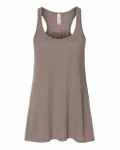 Bella + Canvas Ladies' Flowy Racerback Tank Pebble Brown