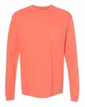 Comfort Colors Adult Heavyweight RSLong-Sleeve Pocket T-Shirt Bright Salmon