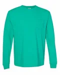 Comfort Colors Adult Heavyweight RSLong-Sleeve Pocket T-Shirt Island Green