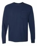 Comfort Colors Adult Heavyweight RSLong-Sleeve Pocket T-Shirt TRUE NAVY