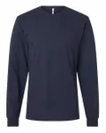 American Apparel Unisex Fine Jersey Long-Sleeve T-Shirt Navy