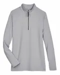 Devon & Jones CrownLux Performance Ladies' Clubhouse Micro-Stripe Quarter-Zip BLACK