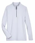 Devon & Jones CrownLux Performance Ladies' Clubhouse Micro-Stripe Quarter-Zip Navy