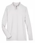 Devon & Jones CrownLux Performance Ladies' Clubhouse Micro-Stripe Quarter-Zip SILVER
