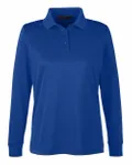 Harriton Ladies' Advantage Snag Protection Plus IL Long Sleeve Polo TRUE ROYAL