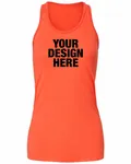 Bella + Canvas Ladies' Flowy Racerback Tank Coral