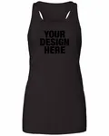 Bella + Canvas Ladies' Flowy Racerback Tank Dark Grey