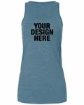 Bella + Canvas Ladies' Flowy Racerback Tank Denim Slub