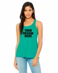 Bella + Canvas Ladies' Flowy Racerback Tank TEAL