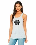 Bella + Canvas Ladies' Flowy Racerback Tank White Marble