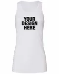 Bella + Canvas Ladies' Flowy Racerback Tank WHITE