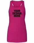 Bella + Canvas Ladies' Flowy Racerback Tank Berry