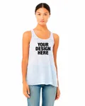 Bella + Canvas Ladies' Flowy Racerback Tank Blue Marble