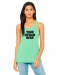 Bella + Canvas Ladies' Flowy Racerback Tank Mint