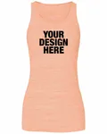 Bella + Canvas Ladies' Flowy Racerback Tank Peach Slub