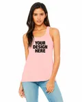 Bella + Canvas Ladies' Flowy Racerback Tank Soft Pink